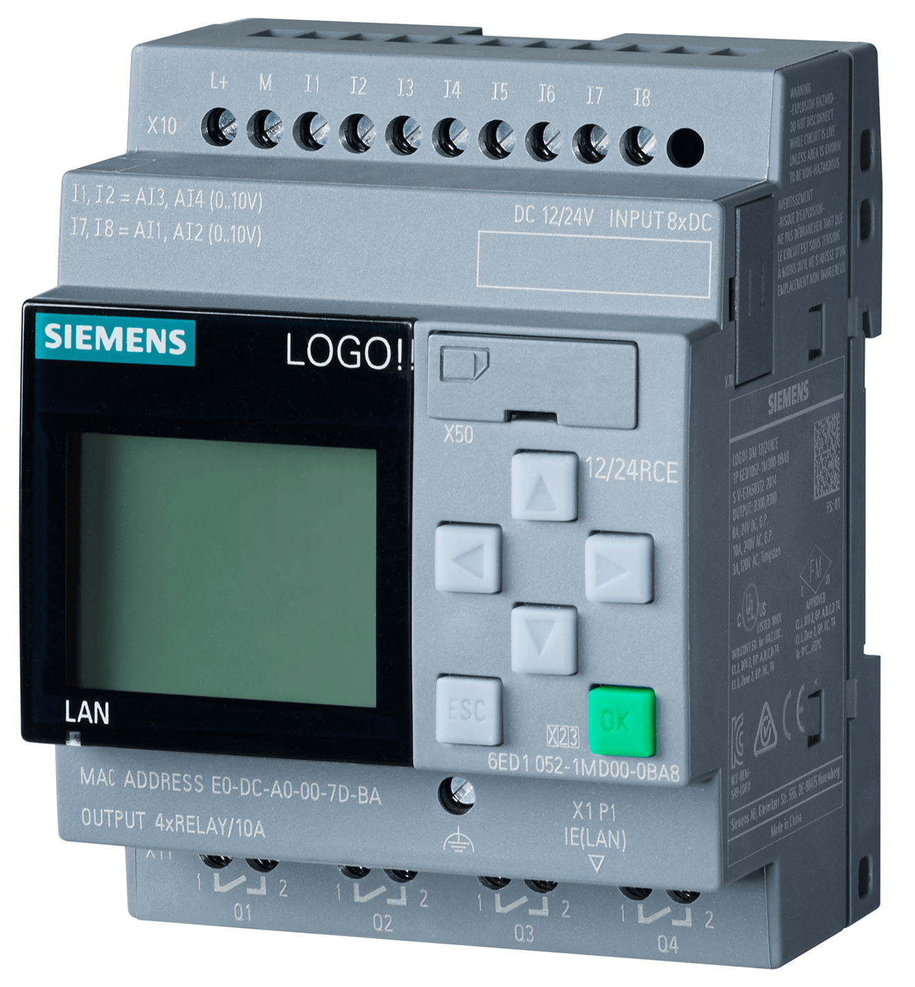 پی ال سی لوگو Siemens LOGO 12/24RCE زیمنس